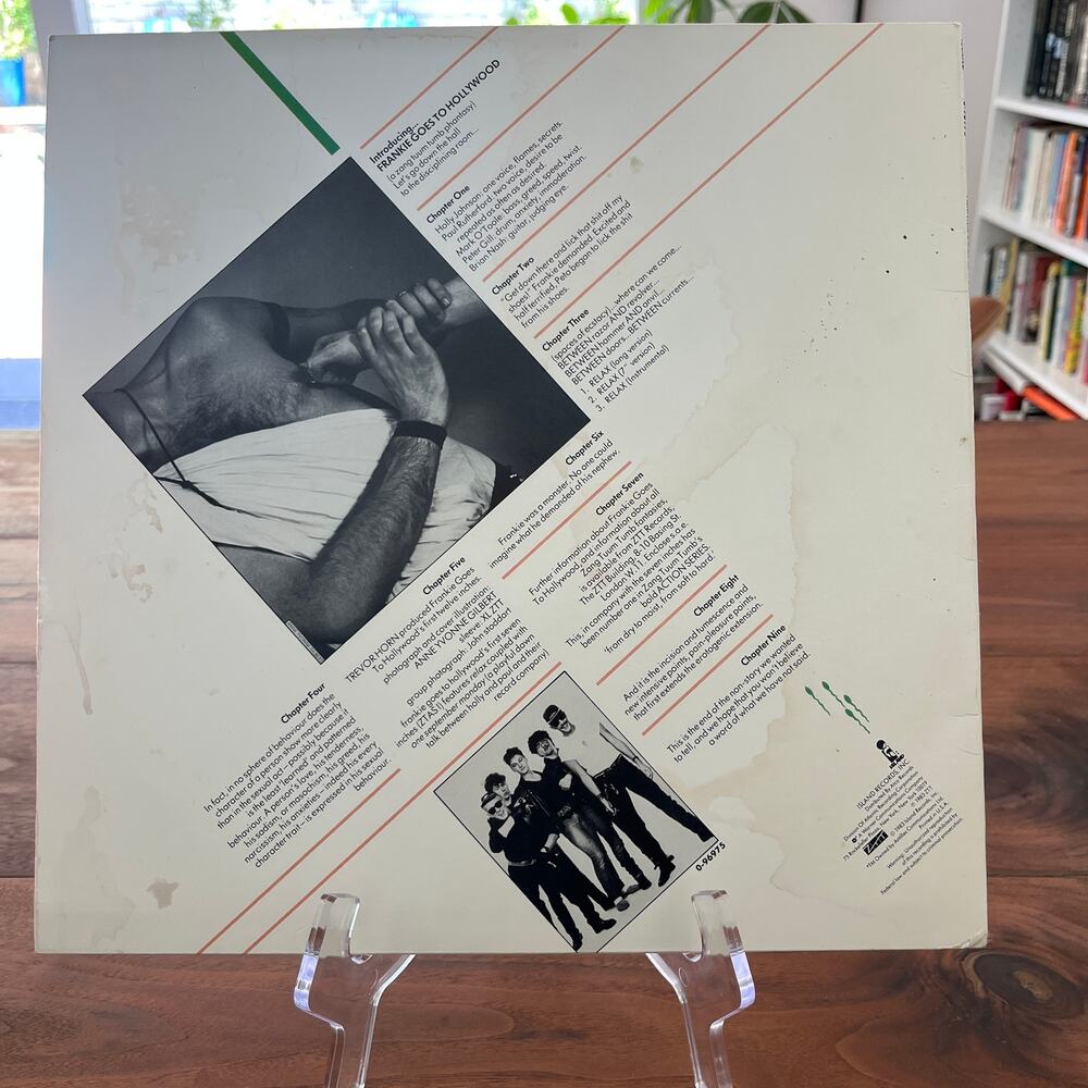 Frankie Goes To Hollywood Relax 45rpm 12" Single 1983 Island 0-96975 - Picture 7 of 7